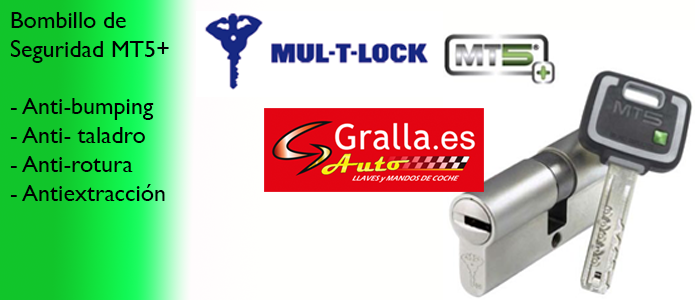 Cilindro de seguridad antibumping Mul-T-Lock MT5+