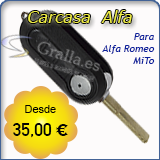 Carcasa llave Alfa Romeo Mito