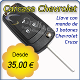 Carcasa llave Chevrolet Cruze