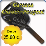 Carcasa llave Peugeot