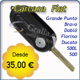 Carcasa llave Fiat
