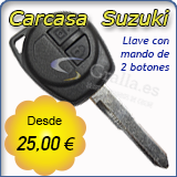 Carcasa de Suzuki para llaves con mando de 2 botones