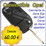 Carcasa convertible llave abatible Opel Corsa