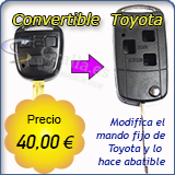 Convertible llave Abatible Toyota
