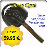 Llave Codificada Opel