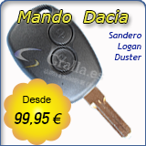 Llave con Mando Dacia Duster, Sandero, Logan
