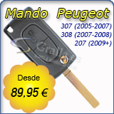 Mando con llave Abatible Peugeot 307